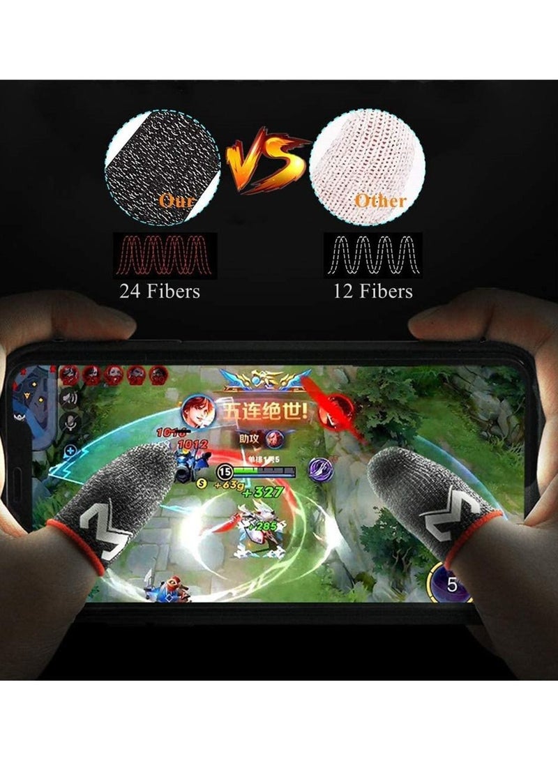 SYOSI Gaming Finger Sleeves Mobile Controller Sleeve Sets Game Gloves Thumb For League of Legend PUBG Rules Survival(3 Pcs)  - Image 3