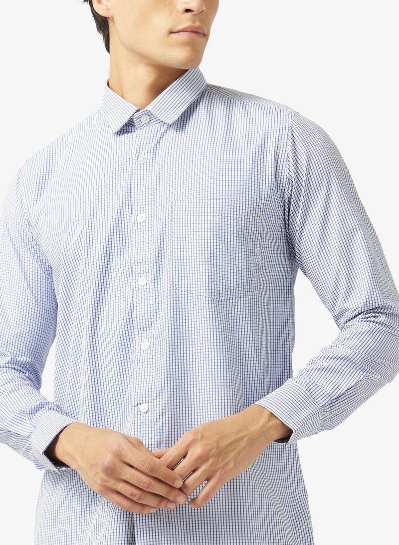 Robert Wood Mens Light Checks Formal Shirt - Image 3