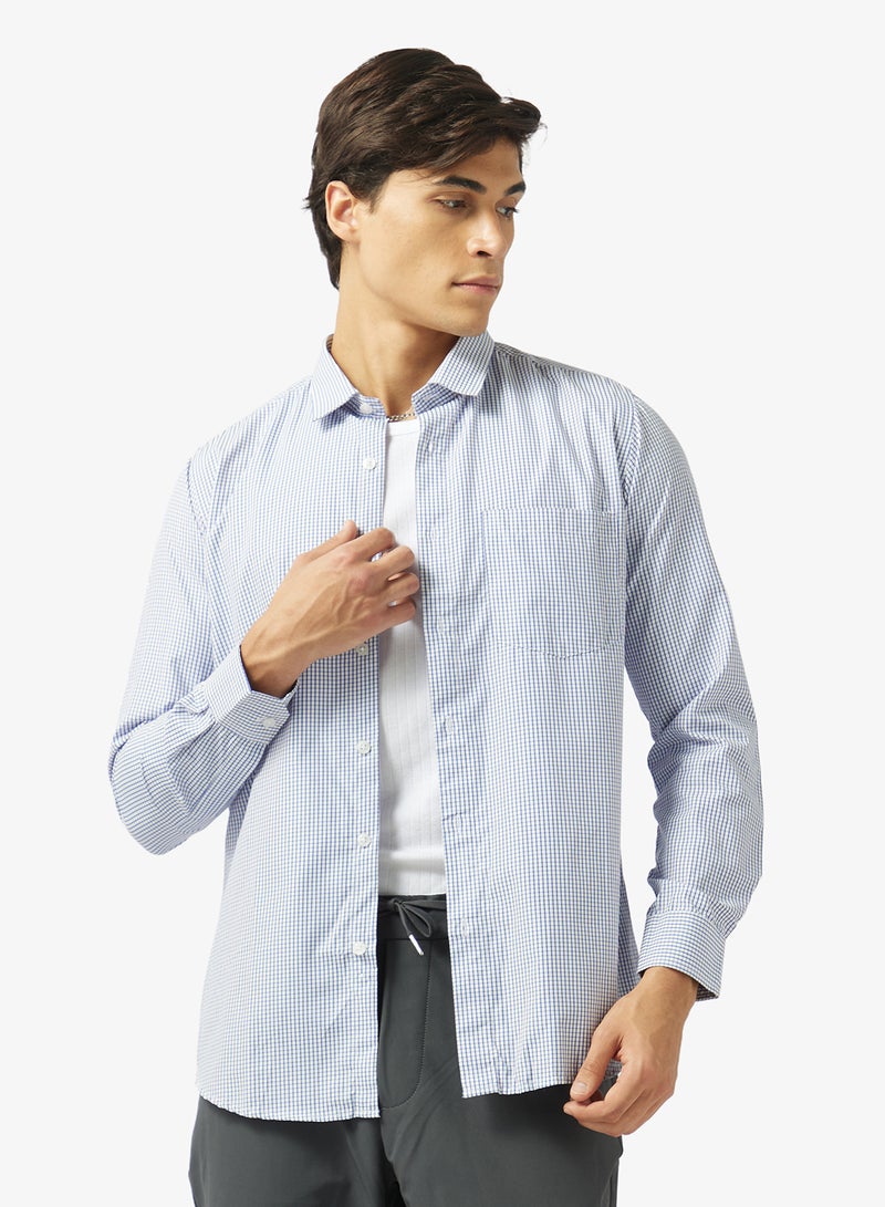 Robert Wood Mens Light Checks Formal Shirt - Image 1