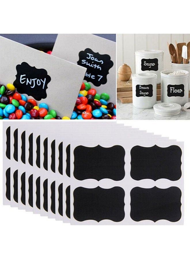 NIBEMINENT 36-Piece Jar Label Set Black - Image 4