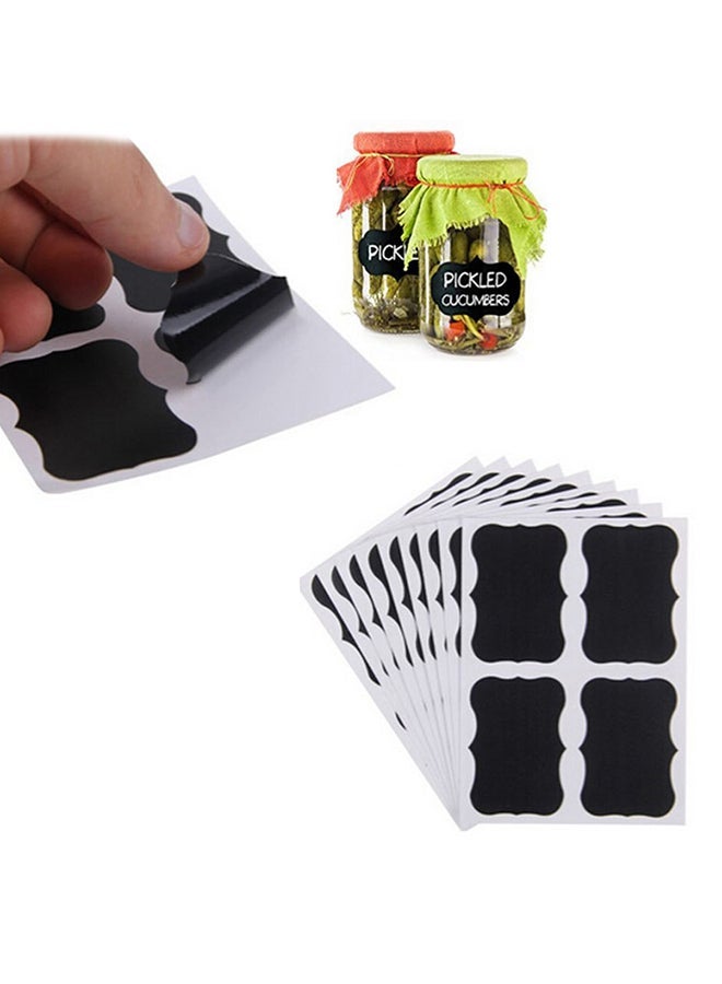 NIBEMINENT 36-Piece Jar Label Set Black - Image 3