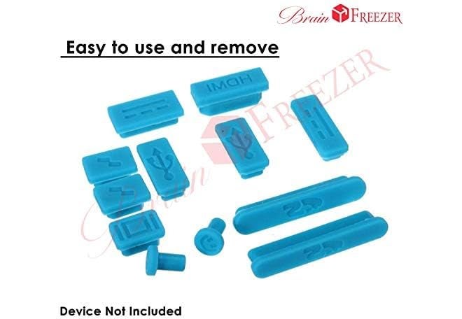 Brain Freezer Rubber Anti-Dust Plug Dust Proof Cover Stopper Colorful Soft Silicone Dust Plug Compatible with Air 13 (Blue) - Image 2