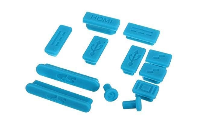 Brain Freezer Rubber Anti-Dust Plug Dust Proof Cover Stopper Colorful Soft Silicone Dust Plug Compatible with Air 13 (Blue) - Image 1