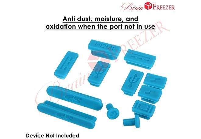 Brain Freezer Rubber Anti-Dust Plug Dust Proof Cover Stopper Colorful Soft Silicone Dust Plug Compatible with Air 13 (Blue) - Image 5