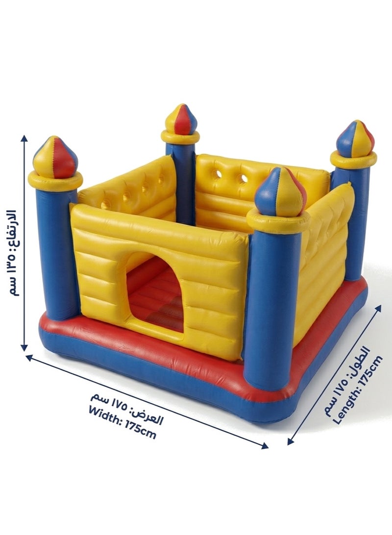 Intex Kids Bounce Castle - Inflatable Bouncer with Safe and Fun Design - 175 x 175 x 135 cm - Image 1