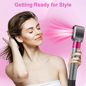 ZEPHBLOW PreStyling Dryer Attachment for Dyson Airwrap HS01HS05 PreShaped Nozzle Replacement Attachment Compatible with Dyson Air wrap Part NO96975901 Rose - Image 5