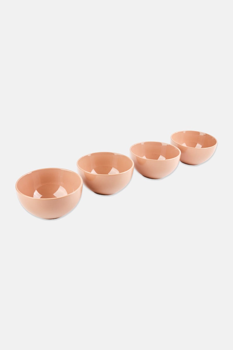 Maser 4 Pieces Round Bowl, Brown - Image 3