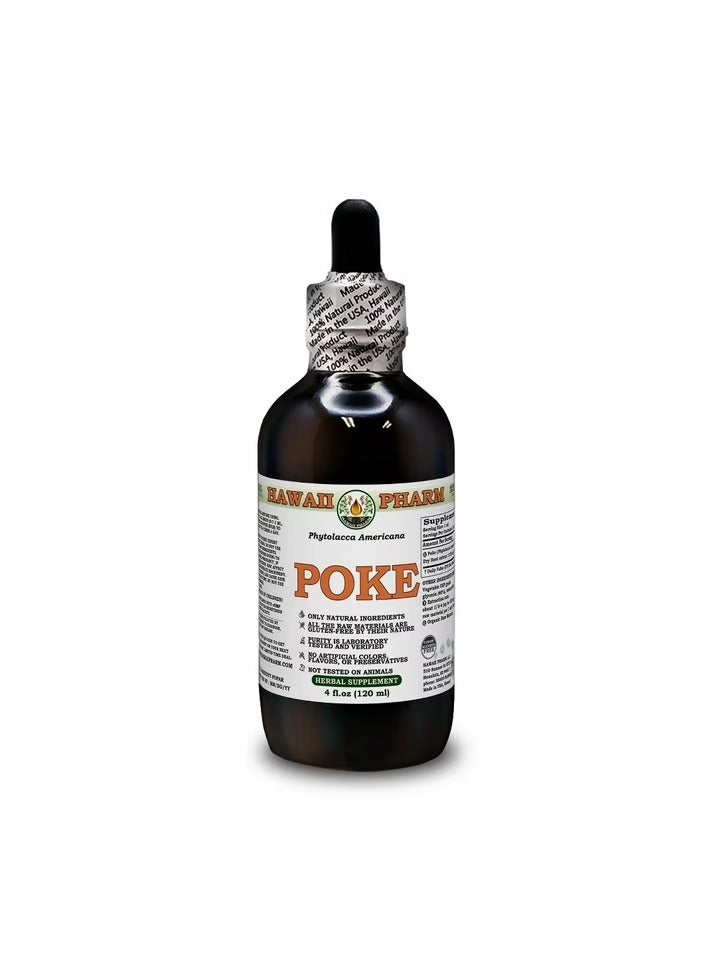 Hawaii Pharm Organic Poke Alcohol-Free Liquid Extract (Phytolacca Americana)  2 fl.oz - Image 1