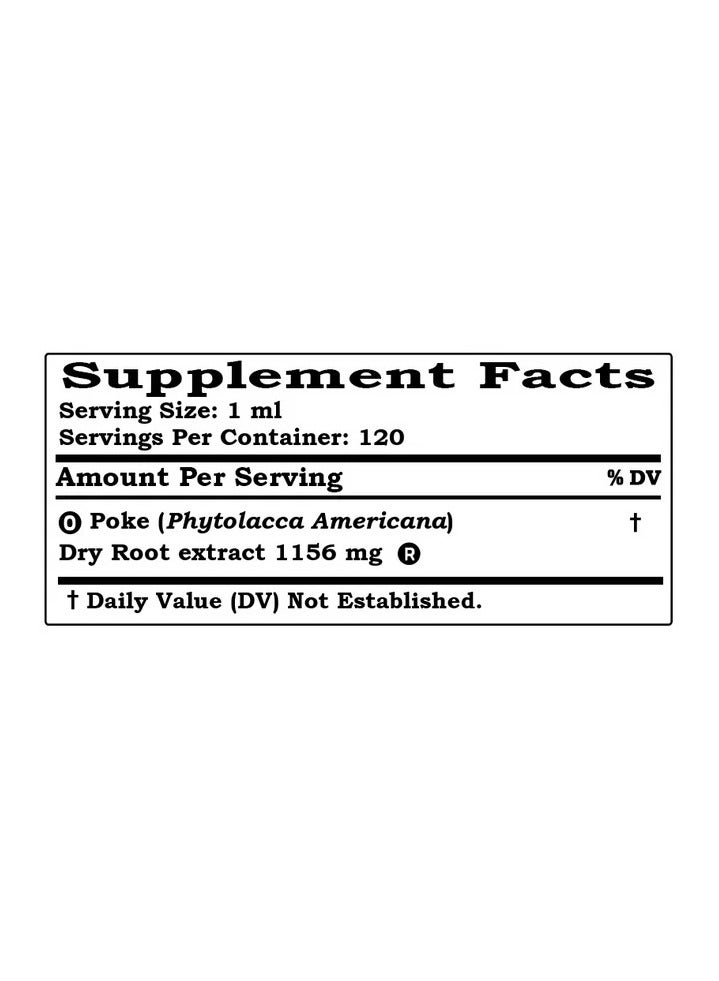Hawaii Pharm Organic Poke Alcohol-Free Liquid Extract (Phytolacca Americana)  2 fl.oz - Image 2