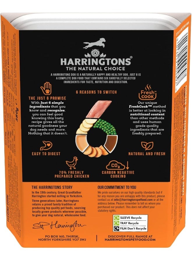 Harringtons Just 6 Chicken Grain Free Wet Dog Food - Image 3