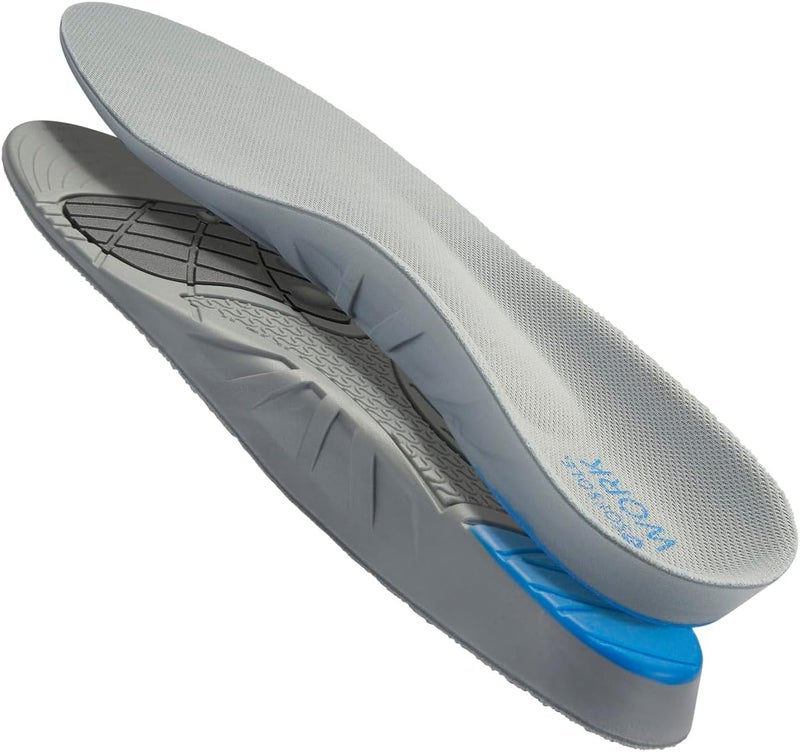Sof Sole Insoles Women's Work Full-Length Comfort Shoe Inserts, Women's 5-11 Grey