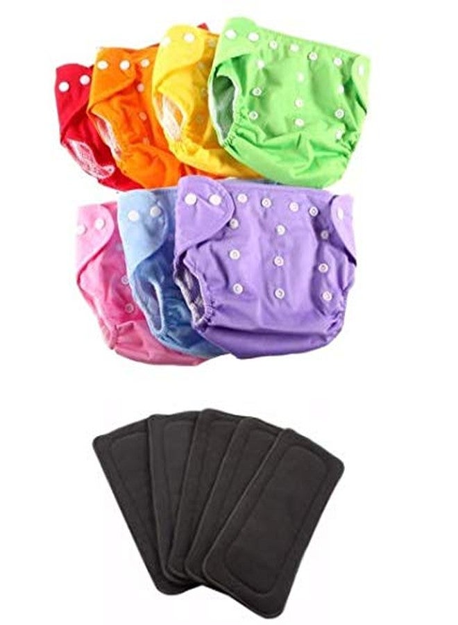 Ineffable Baby Cloth Diaper Reusable Baby Diapers Cover Washable Nappies with Baby Insert Pads- Adjustable Size- Summer Version (Assorted Colours) - Image 1