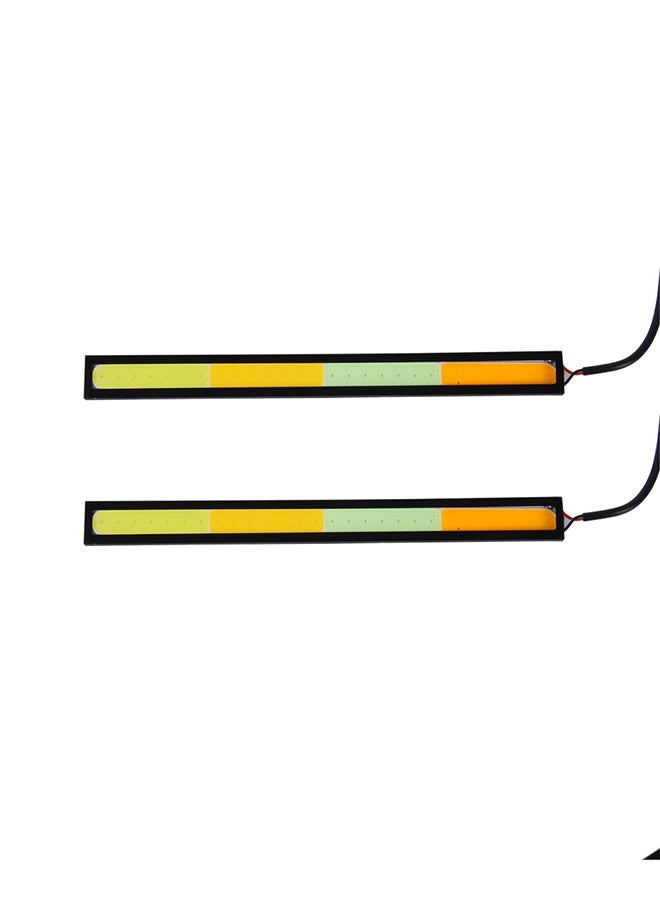 Loquat 2-Piece DC 12V 6W COB Car DRL Daytime Running Lights - Image 1