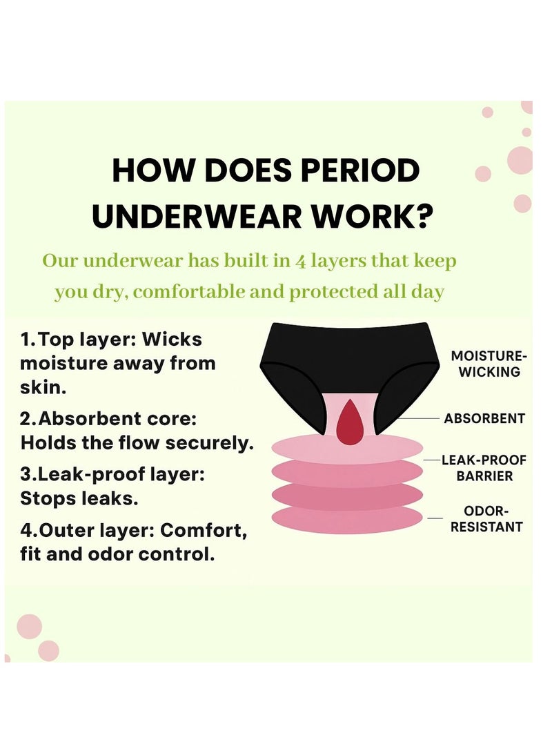 Bodi Fresh Leakproof Thong Underwear, Period & Sweat Protection, Odour Control, Gym Yoga No Cameltoe Underwear - Nude Pack of 3 - Image 5