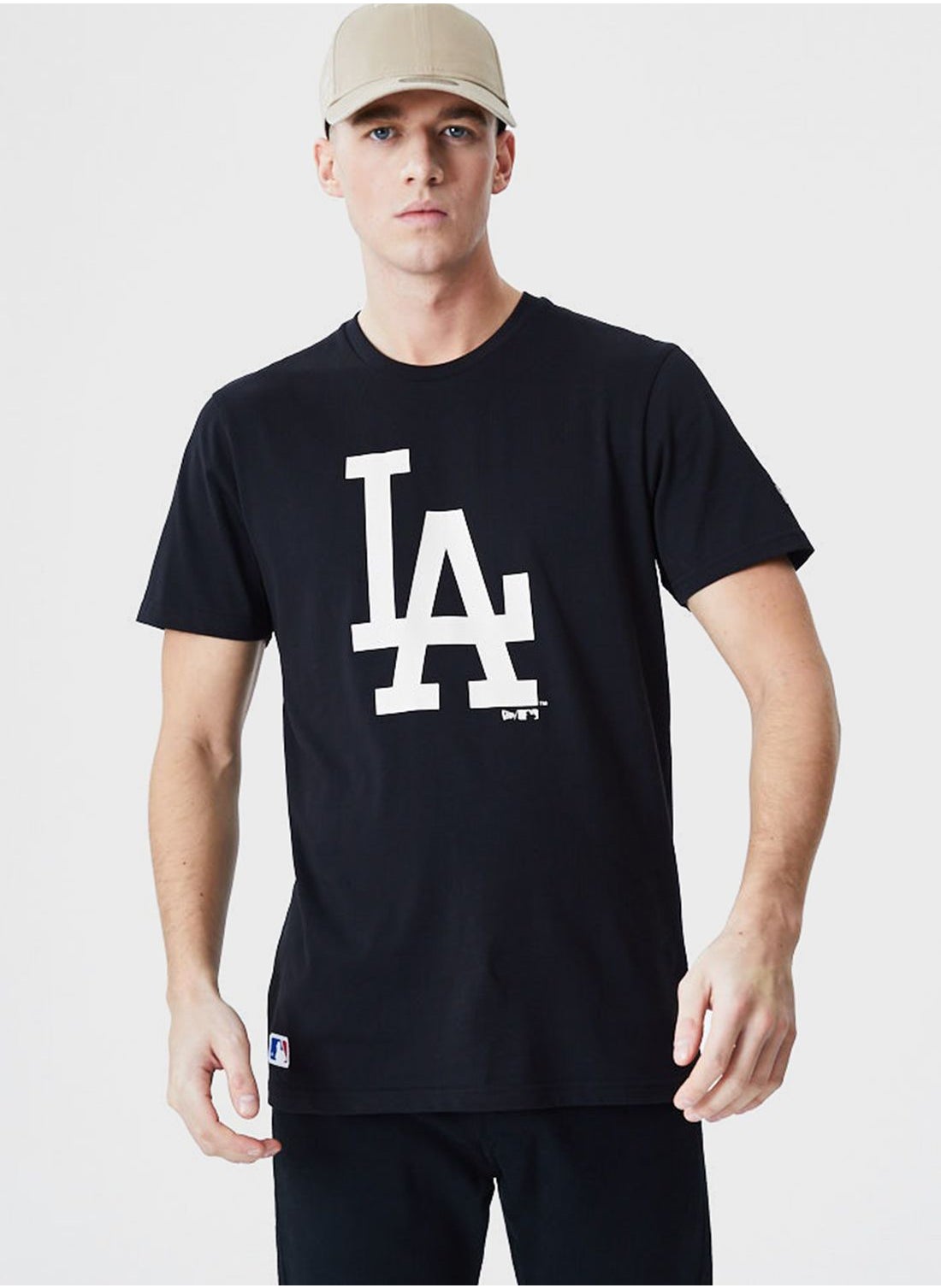 New era Metallic Los Angeles Dodgers Short Sleeve T-Shirt Black