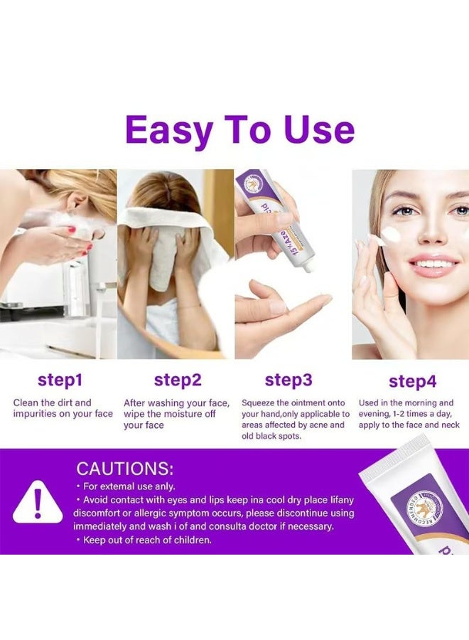 15% Azelaic Acid Acne Cream, Azelaic Acid Serum, Vitamin C u0026 Hyaluronic Acid u0026 Niacinamide Facial Treatment,Redness Relief Face,Smoothing Skin and Blemish, Clears Pores (1pc) - Image 4