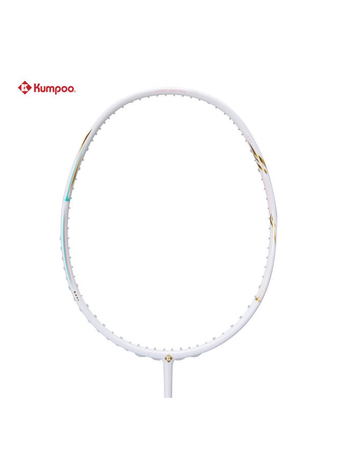 Kumpoo Badminton Racket, Full Carbon Ultra-light 5u Speed Offensive Type Single Racket, Xunfeng Liubai Gold Color - Image 5