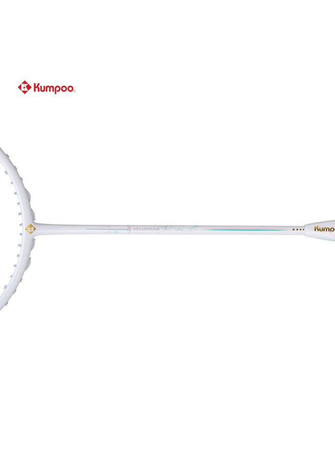 Kumpoo Badminton Racket, Full Carbon Ultra-light 5u Speed Offensive Type Single Racket, Xunfeng Liubai Gold Color - Image 4