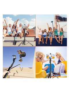 Generic Ufanore 170cm Tripod for iPhone, Extendable Phone Tripod with Remote and 360° Rotation Phone Holder, Aluminum & Sturdy Selfie Stick Tripod with Wider Legs and Thicker Tube, Unique Gold Knobs Lock  - Image 5