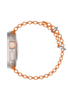 Microwear W68 Watch Ultra 2inch IPS Screen Sport Smartwatch with Orange Ocean Band  - Image 3