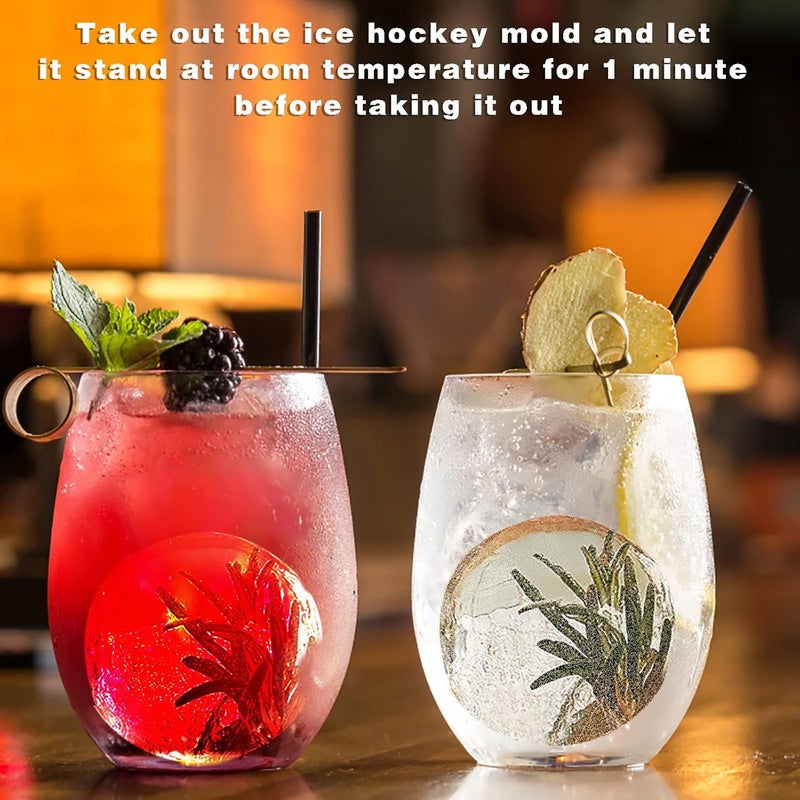 klarako Ice Ball Maker Silicone Mould, Creative Light Bulbs Ice Ball Molds, Whiskey Ice Ball Moulds 2.5 Inches Large Sphere Ice Ball Cube Mould for Cocktail Bourbon Juice (Purple) - Image 2