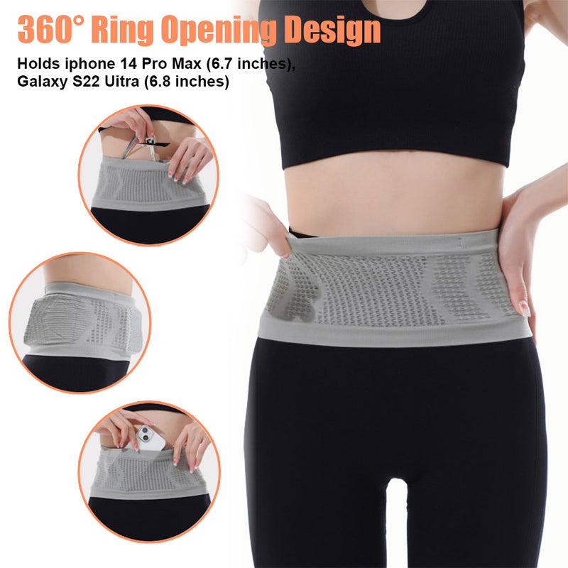 HANNEA® Slim Running Belt Bag with Hook Elastic Waist Bag for Keep Phone - Image 2