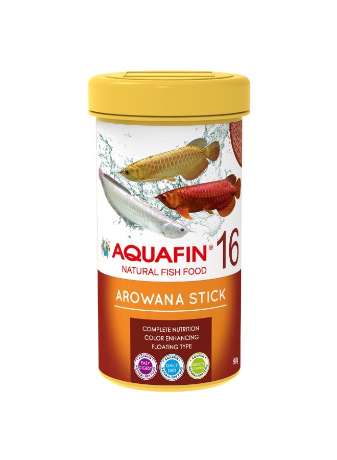 كيه دبليو وزون طعام أسماك كيه دبليو زون أكوافن لأروانا 250 مل (90 جم) | حبيبات عائمة غنية بالبروتين | تعزز اللون والنمو | غذاء فاخر لأسماك الزينة