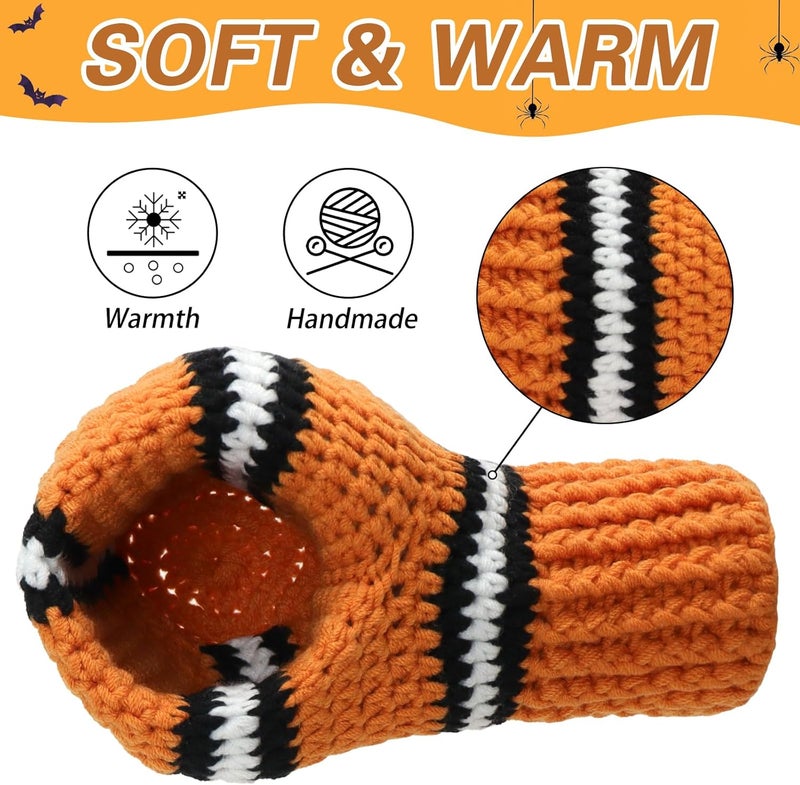 FunisFun Beer Mitten Gloves, Knit Stitched Drink Mitt Holder for White Elephant Gag Gift Tailgating Idea - Image 2