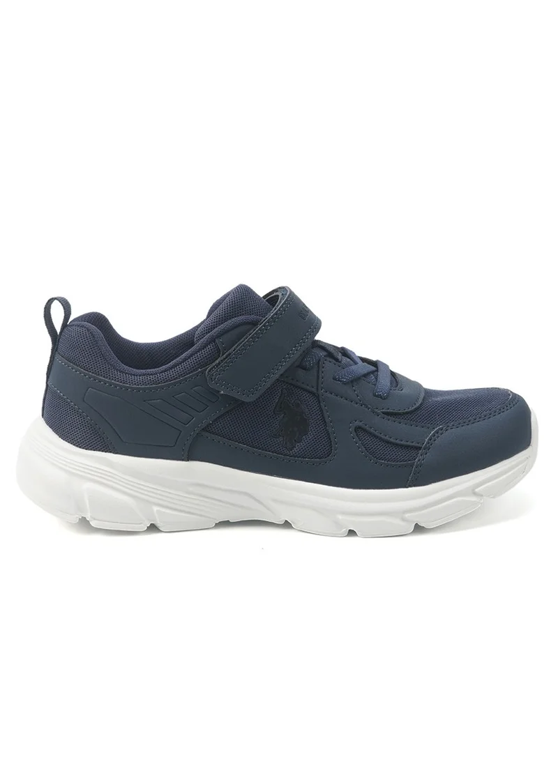 U.S. Polo Assn. Kids' Blue Velcro Strap Sneakers – Comfy, Cushioned Sole for All-Day Play!