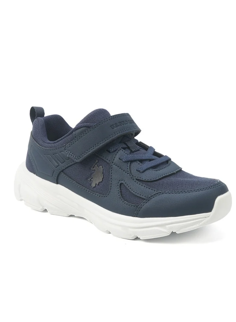 U.S. Polo Assn. Kids' Blue Velcro Strap Sneakers – Comfy, Cushioned Sole for All-Day Play!