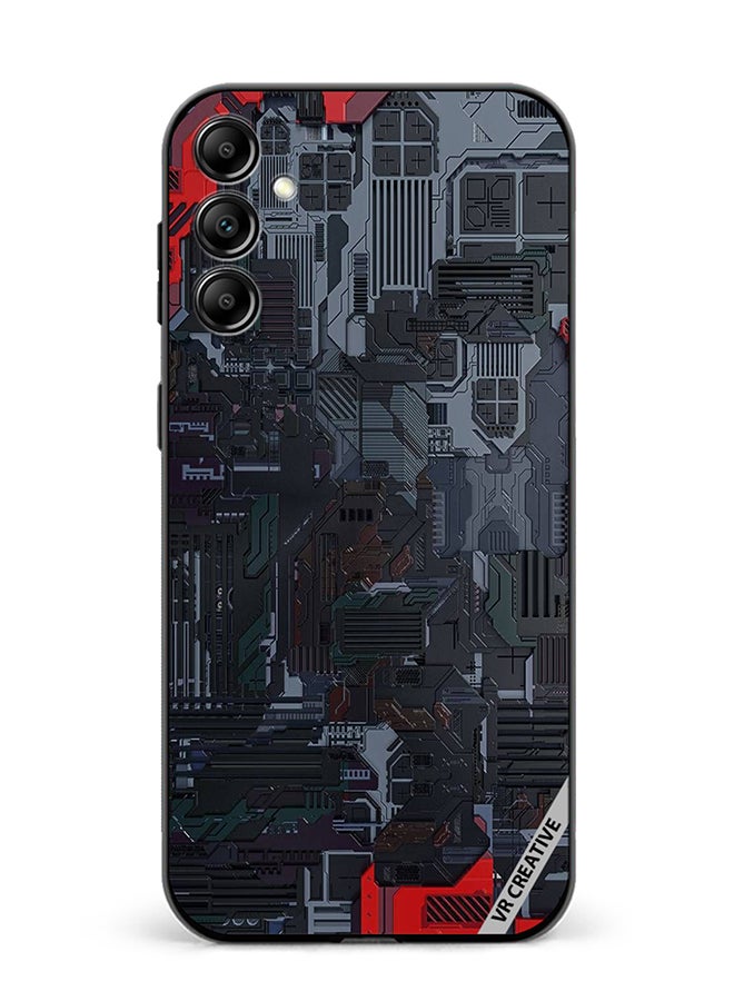 VR CREATIVE Protective Case Cover For Samsung Galaxy A55 Tech Design Multicolour - Image 1