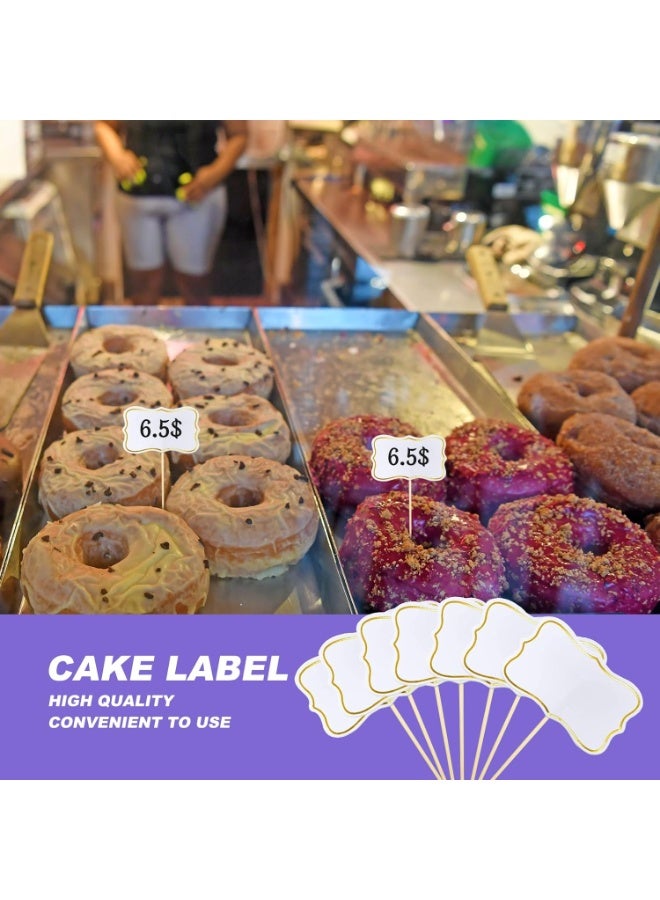 SUNSAR 56Pcs Food Labels for Buffet, Party Food Flags for Buffets to Write on Blank Buffet Labels for Cupcake Toppers Party Decorations - Image 4