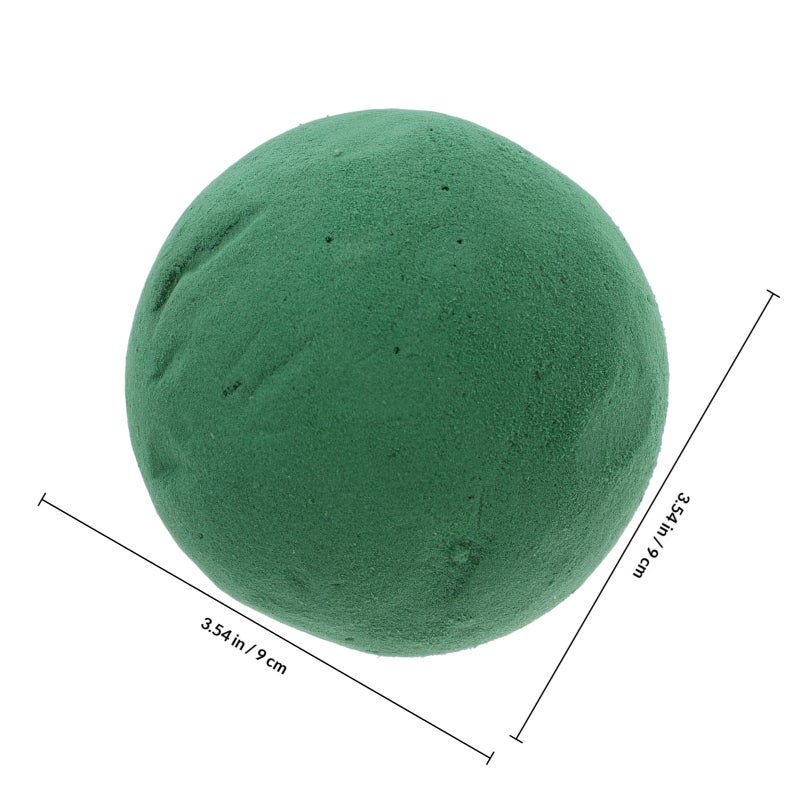 📦 كتلة رغوة دائرية لتنسيق الزهور 9x9 سم خضراء لاحتجاز الرطوبة - Image 2
