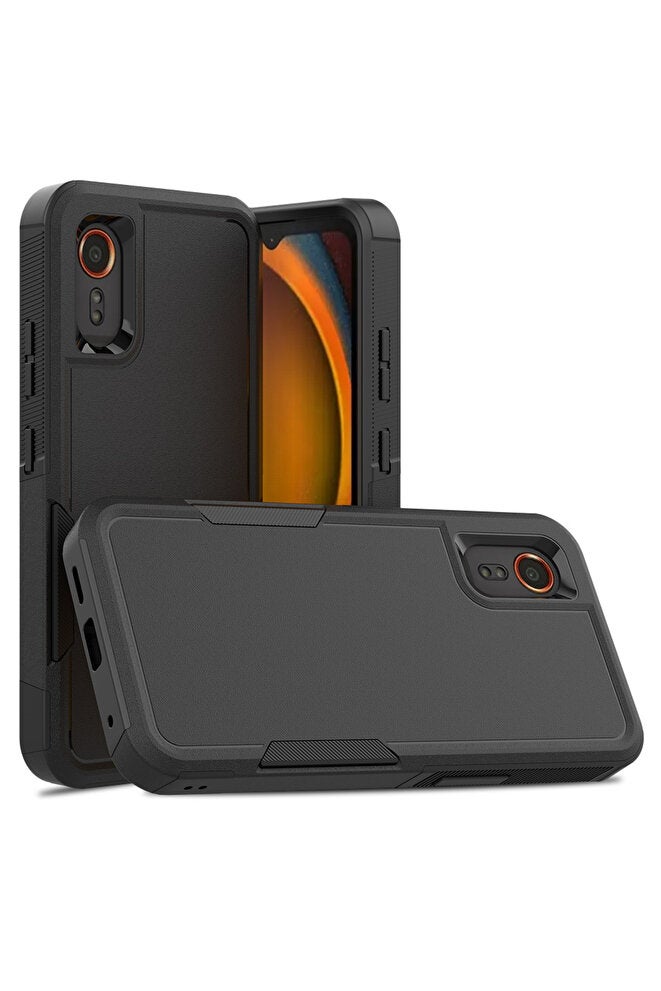 Galaxy XCover7 black New TPU/PC Case for X Cover 7 / Xcover 7 Shkproof Phone Cover Hybrid Armor Sh