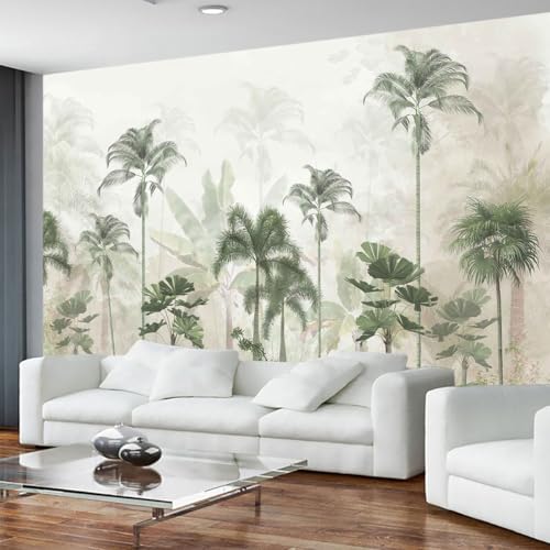 Reyhui Tropical Forest Landscape Design Mural Wallpaper can be Used to Decorate The Bedroom Living Room Bathroom Background WallNot Peel and Stick - Image 3