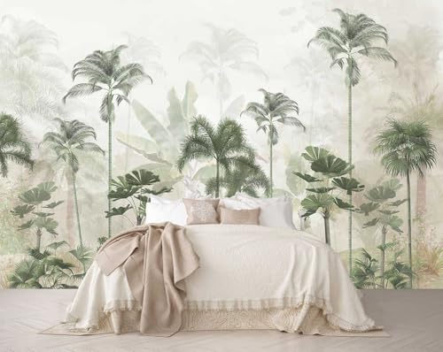Reyhui Tropical Forest Landscape Design Mural Wallpaper can be Used to Decorate The Bedroom Living Room Bathroom Background WallNot Peel and Stick - Image 1