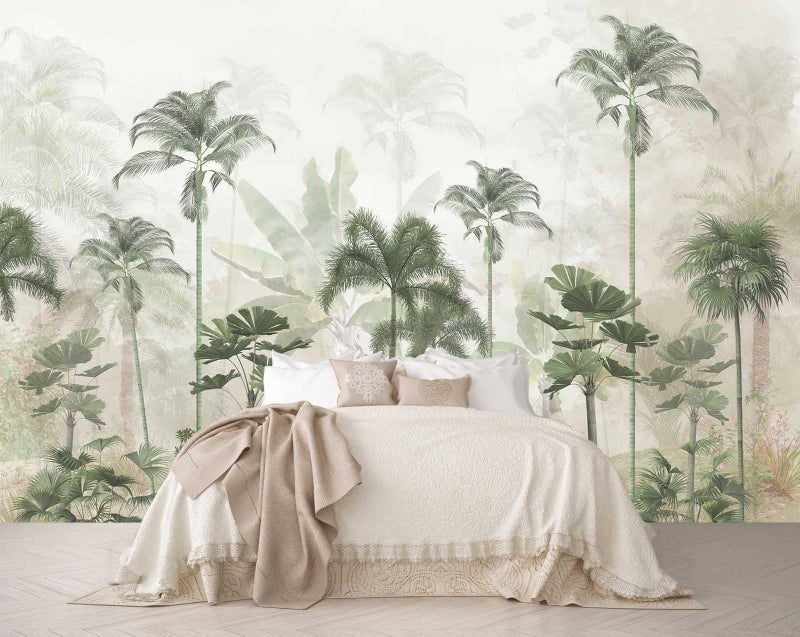 Reyhui Tropical Forest Landscape Design Mural Wallpaper can be Used to Decorate The Bedroom Living Room Bathroom Background WallNot Peel and Stick - Image 2