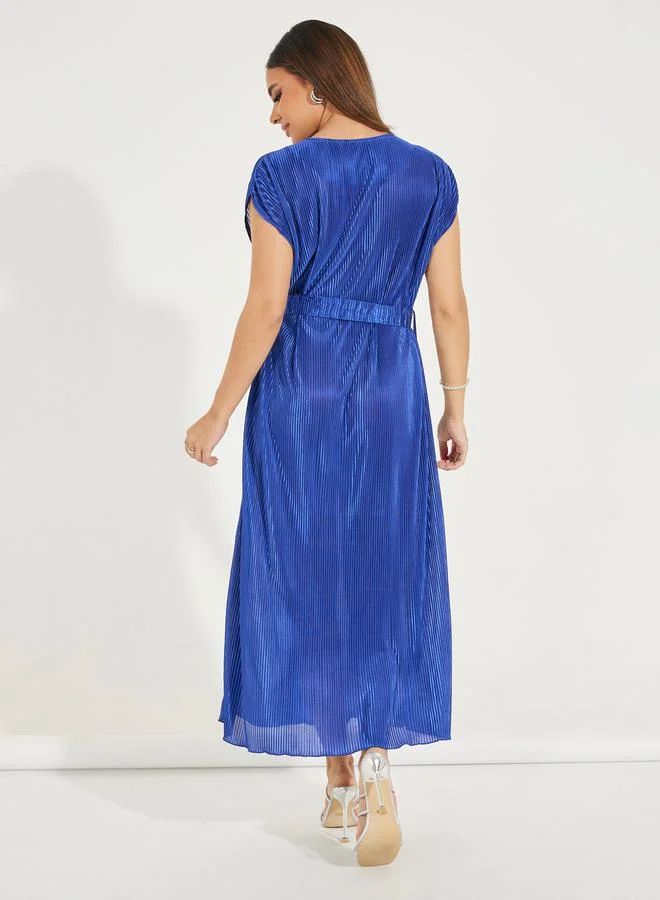 Styli Pleated Midi Dress