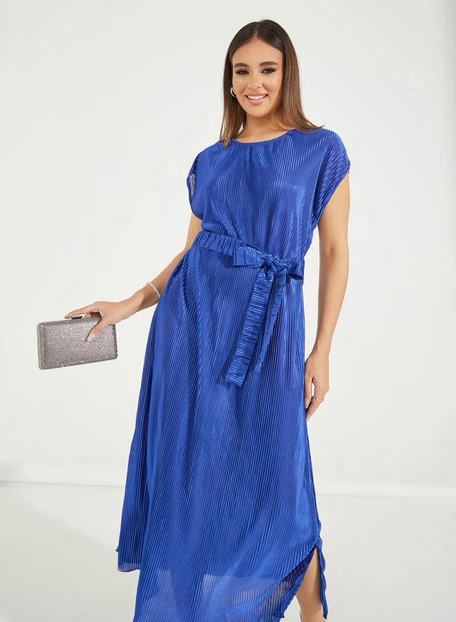 Styli Pleated Midi Dress