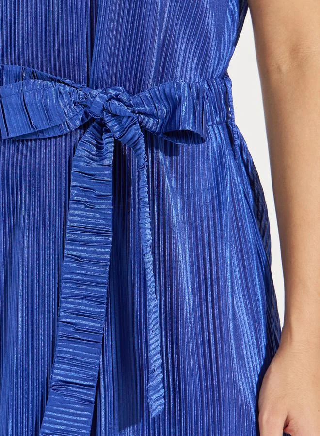 Styli Pleated Midi Dress