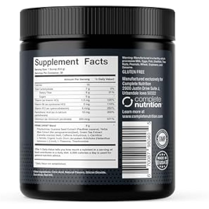 Complete Nutrition Prime Drive Energy Strawberry Melon Pre Workout Energy Drink Powder, Provides Extreme Energy, Focus and Intensity, Boosts Metabolism 10.2oz (30 Servings) - Image 3