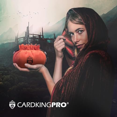 CardKingPro Immense Dice Bags with Pockets Burnt Orange Capacity 150 Dice Great Organizer for Dice Hoarders Perfect for Dungeons and Dragons Patented Design - Image 5