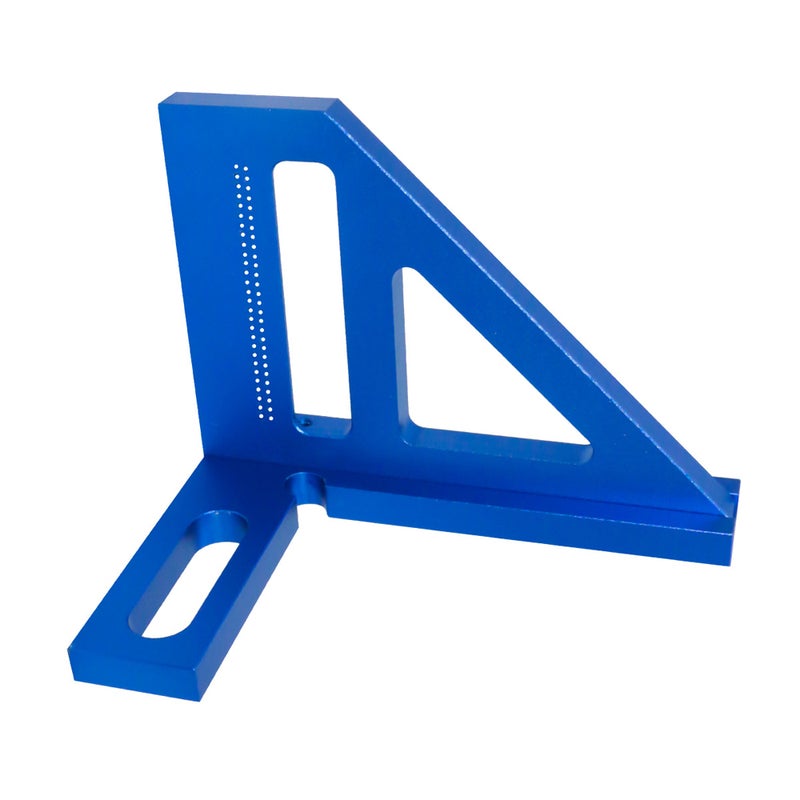 Woodworking Measuring Ruler 45/90 Degree Triangle Scriber Square Protractor Aluminum Alloy Measuring Tool for Engineer Carpenter - Image 2