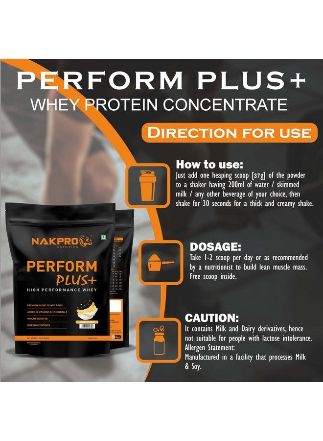 NAKPRO Perform Plus+ Whey Protein Concentrate with Digestive Enzymes | 24g Protein, 5.7g BCAA | Easy Mixing, Easy Digesting (1 Kg, Malai Kulfi) - Image 5