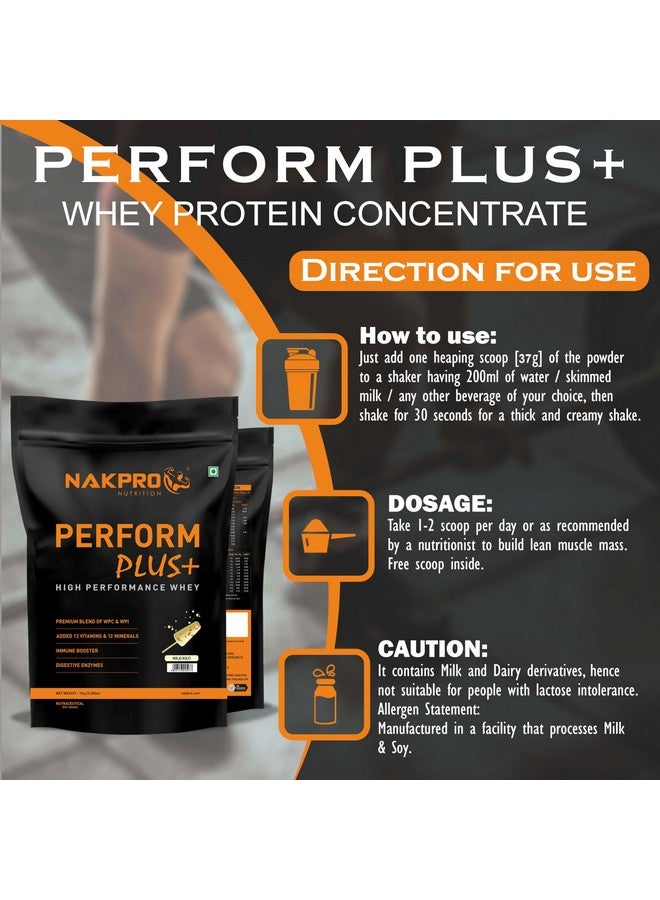 NAKPRO Perform Plus+ Whey Protein Concentrate with Digestive Enzymes | 24g Protein, 5.7g BCAA | Easy Mixing, Easy Digesting (1 Kg, Malai Kulfi) - Image 4