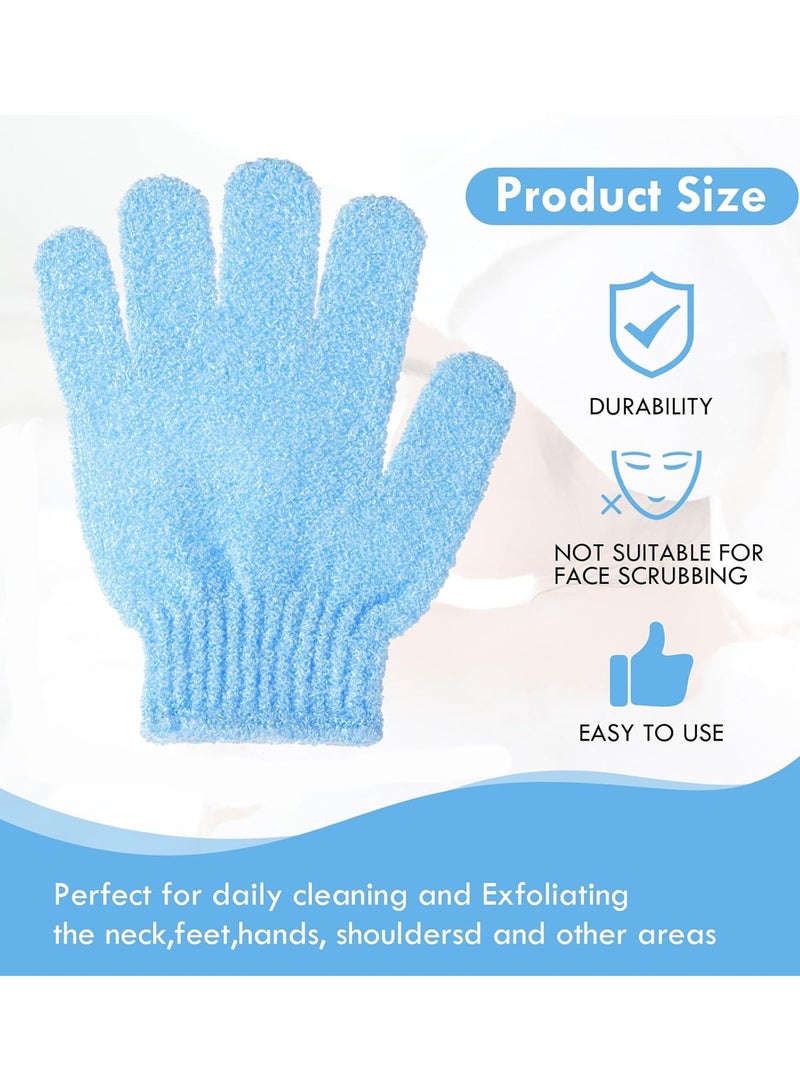 ToolHouse 4 Pcs Exfoliating Gloves Scrub Mitts for Shower Spa for Cleansing Dead or Dry Skin  Bath Gloves for Both Men and Women  - Image 4