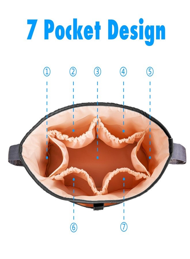 Longomat Anti-Slip Stroller Organizer Caddy, 8 Compartments Stroller Attachment Bag with Cup Holders, Universal Baby & Dog Stroller Basket Accessory - Image 2