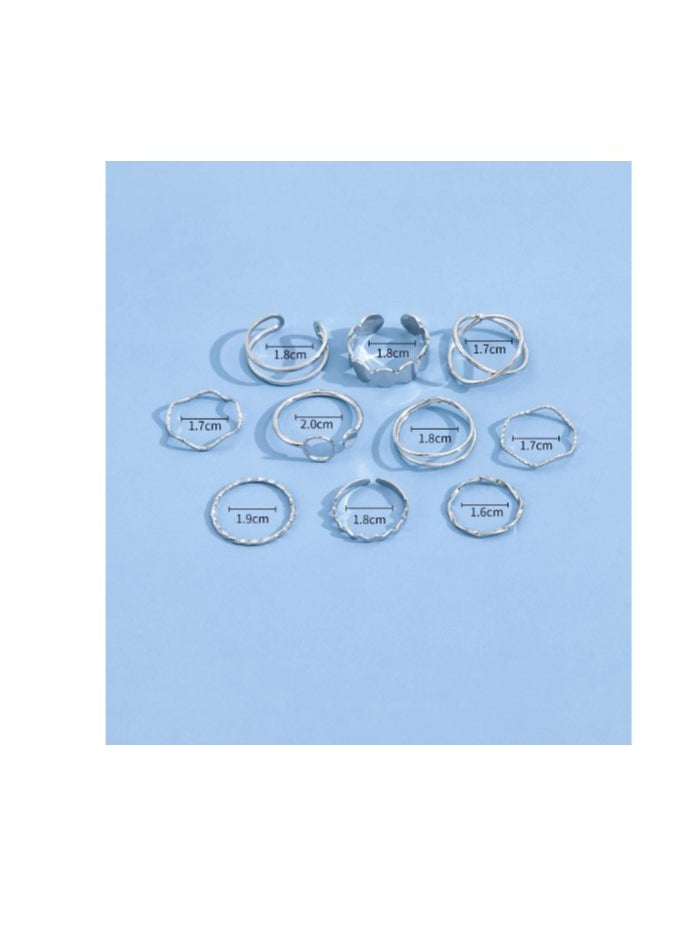 Shein 10pcs Round Decor Ring  - Image 3
