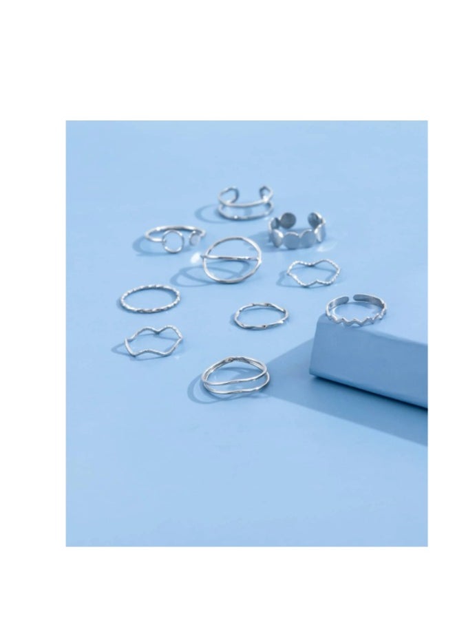 Shein 10pcs Round Decor Ring  - Image 4