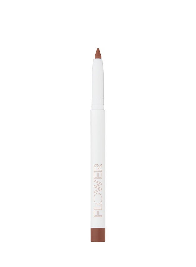 FLOWER BEAUTY By Drew Barrymore Scribble Stick Lip Liner + Eyeliner - Smooth Application + Blendable - 2-in-1 Lip + Eye Liner (Caramel) - Image 1